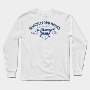 Shackleford Banks, NC Beach Knot Summer Vacation Long Sleeve T-Shirt